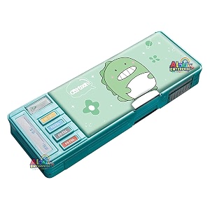kids pen amp pencil box-suitcase style password lock pencil casemulti-layer pencil box for kids boys girls stationary organizer case for kids cute-pink