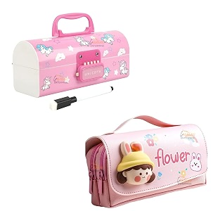 pencil case style password lock multi-layer pencil box amp 3d eva pencil case pouch for boys girlsunicorn pink pboxflower pouch