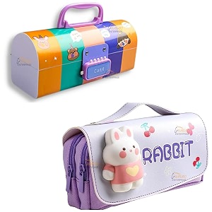 pencil case style password lock multi-layer pencil box amp 3d eva pencil case pouch for boys girlscute multicolor pboxrabbit pouch