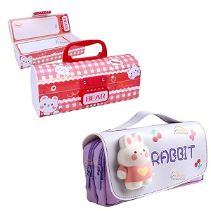 pencil case style password lock multi-layer pencil box amp 3d eva pencil case pouch for boys girls bear red pboxrabbit pouch