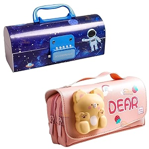 pencil case style password lock multi-layer pencil box amp 3d eva pencil case pouch for boys girlsastronaut blue pboxdear pouch