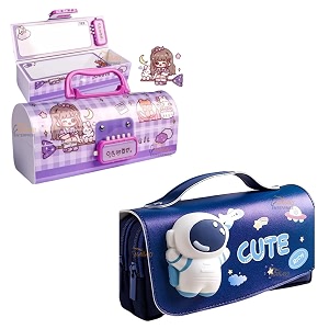 pencil case style password lock multi-layer pencil box amp 3d eva pencil case pouch for boys girlslucky purple pboxcute pouch
