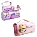Pencil case Style Password Lock Multi-Layer Pencil Box &amp; 3D EVA Pencil Case Pouch for Boys Girls(Lucky Purple P.Box+Flower Pouch)