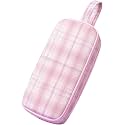 Portable Capacity 3 Compartments Pencil Case Canvas Pencil Bag Girls Cute Stationery Bag Student Supplies (Pink Pencil Case)