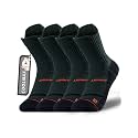 Rahhint Coolmax Compression Boys Youth Running Basketball Socks 4 Pairs Cushion Quarter Anti-Blister Athletic Socks