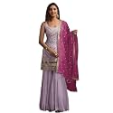 Faux Georgette Fancy Heavy Sharara Suit For Woman