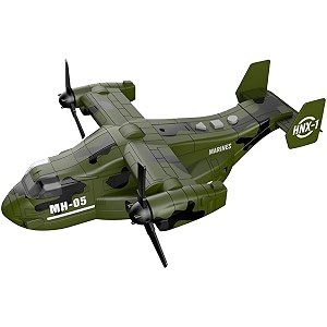 rahu powered 172 scale osprey fighter airplane helicopter toy wth lights amp sounds effects - great idea for boys ages 3  years old - rescue helicopter toy for kids airplane toy
