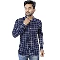Men39s Casual Cotton Checks Shirt