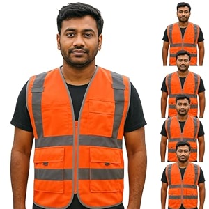 hight visibility reflective manager safety jacket for unisex