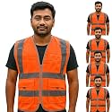 Hight Visibility Reflective Manager Safety Jacket For Unisex