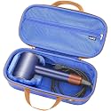 RAIACE Hard Storage Case Compatible with dyson Hair Dryer, Travel Carrying Bag. (for sale is case only). -Blue