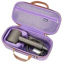 RAIACE Hard Storage Case Compatible with dyson Hair Dryer, Travel Carrying Bag. (for sale is case only). - Purple