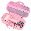 RAIACE Hard Storage Case Compatible with dyson Hair Dryer, Travel Carrying Bag. (for sale is case only). - Rose Red