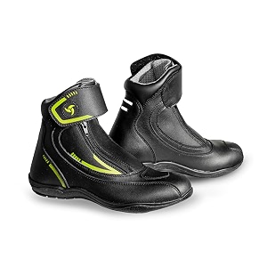 raida tourer motorcycle boots  ankle amp heel protection  perfect for daily commute  water resistant  gel insole