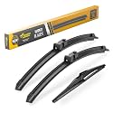 Raidbee® 22"+20" Windshield Wiper Blades with 10" Rear Wiper Blade Automotive Replacement Set for Jeep Renegade 2015 2016 2017 2018 2019 2020 2021 2022 2023 – Genuine OEM Quality (Set of 3)