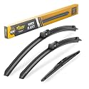 Raidbee® 24"+19" Windshield Wiper Blades with 10" Rear Wiper Blade Automotive Replacement Set for Honda CRV 2023 2024 2025 – Genuine OEM Quality (Set of 3)