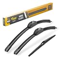 Raidbee® 24"+20" Windshield Wiper Blades with 11" Rear Automotive Replacement Set for Kia Sorento 2011 2012 2013 2014 2015/ Soul 2010-2014 2015 2016 2017 2018 2019 – Genuine OEM Quality (Set of 3)