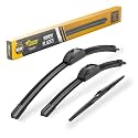 Raidbee® 26"+16" Windshield Wiper Blades with 14" Rear Wiper Automotive Replacement Set for Hyundai Tucson 2016 2017 2018 2019 2020/Mazda CX-7 2007-2009 2010 2011 2012–Genuine OEM Quality (Set of 3)