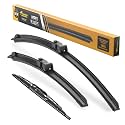 Raidbee® 3 Wipers 26"/14"/10" Replacement For BUICK Encore 2013-2021 CHEVY Trax 2015-2021(Set of 3), 26 Inch+14 Inch Windshield Wiper Blades with 10 Inch Rear Wiper Blade-Original Factory Quality