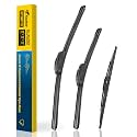 Raidbee® 3 Wipers 26"/16"/13" Replacement For HONDA CR-V CRV 2012 2013 2014 2015 2016 (Set of 3), 26 Inch+16 Inch Windshield Wiper Blades with 13 Inch Rear Wiper Blade-Original Factory Quality