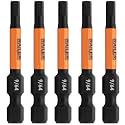 Railer 9/64" Hex Impact Driver Bit - Railer Allen Wrench Drill Hex Bits. 1/4" Quick Release S2 Steel 2 Inch. (5 Pack)