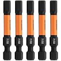 Railer Hex 7/32" Impact Driver Bit Set - 5 Pack, 2" S2 Steel, 7/32" Hex Bits
