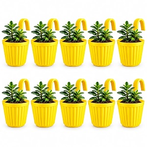 Railing Planter Pot with Hook for Balcony
