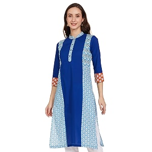 Rain Rainbow Womens Straight Kurta