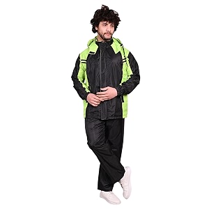 rain coat for men waterproof for bike reversible double layer with hood raincoat for men set of top and bottom packed