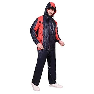 rain coat for men waterproof for bike reversible double layer with hood raincoat for men set of top and bottom packed