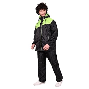 rain coat for men waterproof for bike reversible double layer with hood raincoat for men set of top and bottom packed
