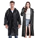 Rain Ponchos for Adults Reusable, 2-5 Pack Raincoat for Women Men, Waterproof Rain Coat Gear with Hood Drawstring