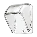 Rain Proof and Dust Proof Door Bell Switch Cover, Out Door Bell Switch Plastic Cover IS55 Switch Board Cover, Electric Power Supply Protectorate or Shock Free Switch Cover