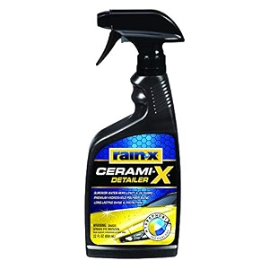 rain-x ceramic detailer 650 ml  ceramic coating spray for high-gloss shine amp water beading  car polish amp wax for streak-free finish  quick amp easy car polish spray
