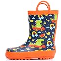 RAINANGEL Toddler Rain Boots with Easy-On Handles, Waterproof Kids Rain Boots for Girls &amp; Boys, Fun Printed &amp; Colors Unisex-Child Outdoor Boots