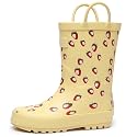 RAINANGEL Toddler Rain Boots with Easy-On Handles, Waterproof Kids Rain Boots for Girls &amp; Boys, Fun Printed &amp; Colors Unisex-Child Outdoor Boots