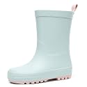 RAINANGEL Toddler Rain Boots with Easy-On Handles, Waterproof Kids Rain Boots for Girls &amp; Boys, Fun Printed &amp; Colors Unisex-Child Outdoor Boots