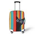 Rainbow Cat Design Suitcase Covers for Luggage,Carry on Luggages Cover,Luggages Cover Protector Fits 18-32 Inch Luggage Suitcase Protective Covers Dust Pollution Prevention