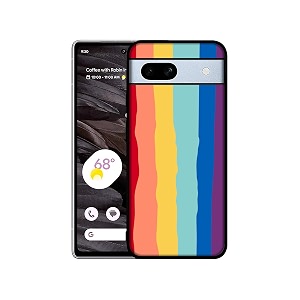Rainbow Design Premium 2D Printed Metal Back