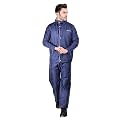 RAINBOW Vintage R/S Safari Water proof Men's Raincoats |Hooded Full Sleeves Outdoor rainwear | Durable cloth Rainwear for Camping, Hiking, Travelling | Adjustable Drawstring | Navy Blue,| Size- XXL