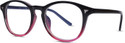 RAINBOW RETAIL Full Rim Square Blue Cut Computer Glass For Women (41 mm)