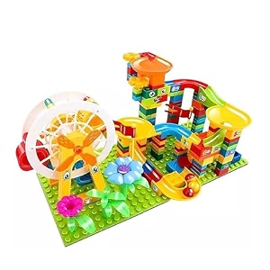 rainbow riders brain development variable sliding blocks building blocks assembly blocks educational blocks toy for kids boys girls 3 years plastic multicolour- 186 pcs