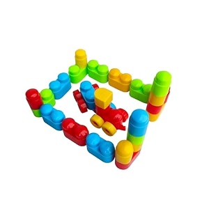 rainbow riders brain development variable sliding building blocks assembly educational toy for kids boys girls 3 years - plastic multicolour 80 pcs
