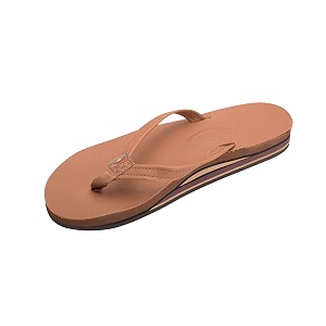 Rainbow Sandals Womens Double Layer Narrow Strap