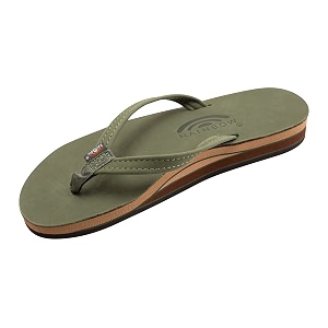 Rainbow Sandals Womens Double Layer Narrow Strap