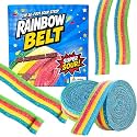 Rainbow Sour Licorice Gummy Belts Candy 7.05oz X 2 Rolls No Artificial Dyes