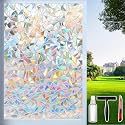 Rainbow Window Privacy Film with Cutting Reference Line, 17.5" x 78.74"