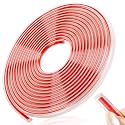 RAINFLOW Car Door Edge Guards 16.4 Ft（5M） - Clear U Shape Rubber Trim