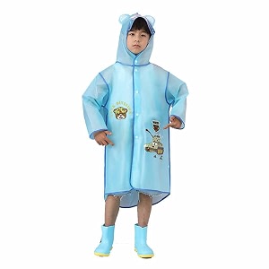 rainguard high eva raincoat high healthy cute fashion cartoon kidsamp outdoor gearfor hiking climbing travel waterproof bluel