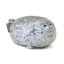 Rainlin Chubby Blob Seal Pillow Stuffed Cotton Plush Animal Toy Cute Ocean Pillow Pets (A-Gray, Small(13.0 in))